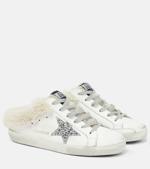  Golden Goose Golden Goose Super-star Shearling-lined Mules 