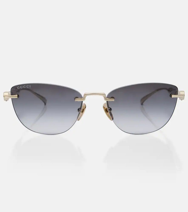  Gucci Gucci Bamboo Cat-eye Sunglasses 