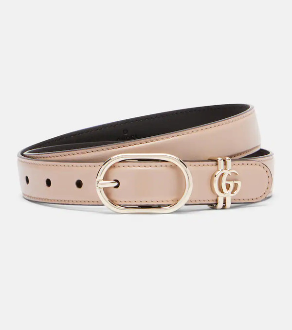  Gucci Gucci Double G Leather Belt 