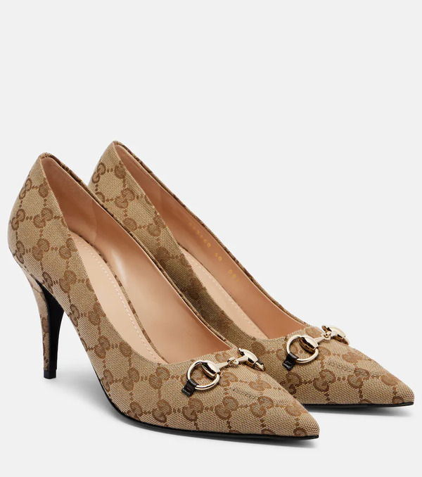  Gucci Gucci Erin 85 Canvas Pumps 