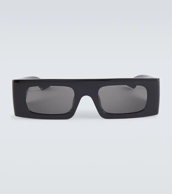  Gucci Gucci Fashion Show Rectangular Sunglasses 