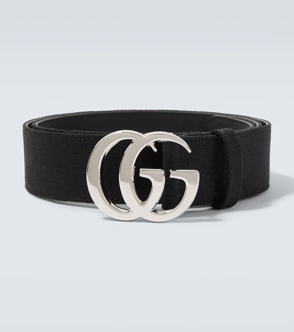  Gucci Gucci Flat Marmont Gg Canvas Belt 