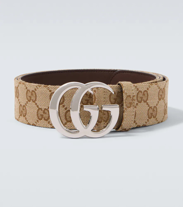  Gucci Gucci Flat Marmont Gg Canvas Belt 