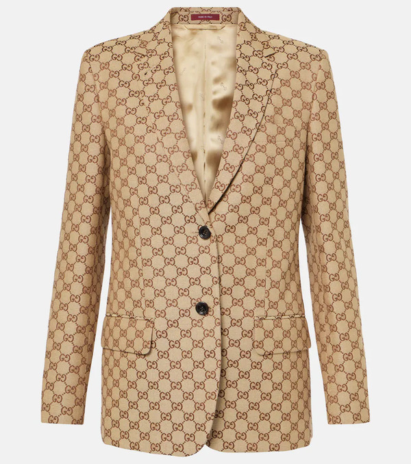  Gucci Gucci Gg Canvas Blazer 
