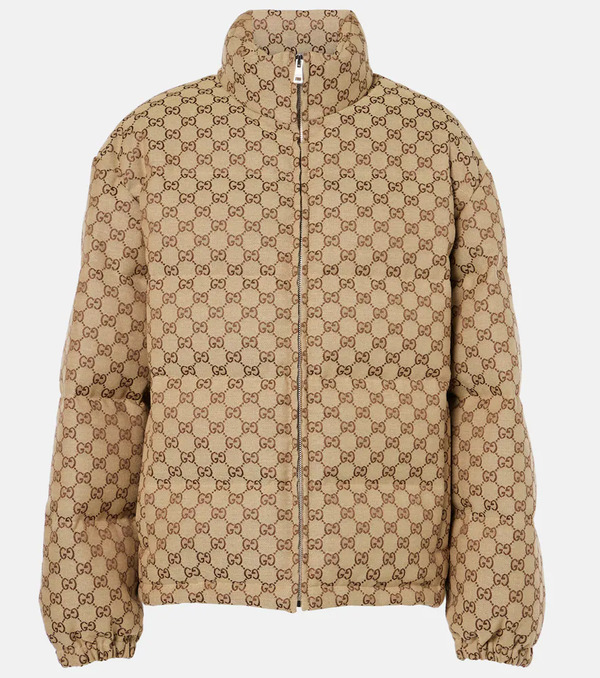  Gucci Gucci Gg Canvas Down Jacket 
