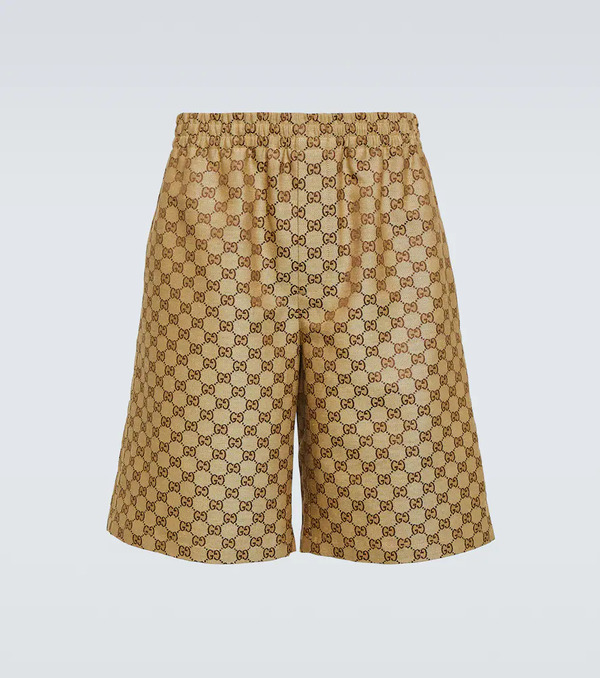  Gucci Gucci Gg Canvas Shorts 