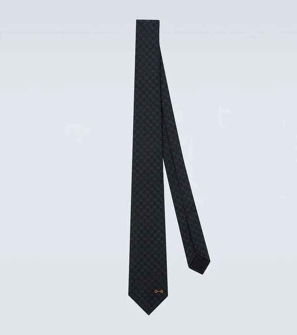  Gucci Gucci Gg Jacquard Silk Tie 