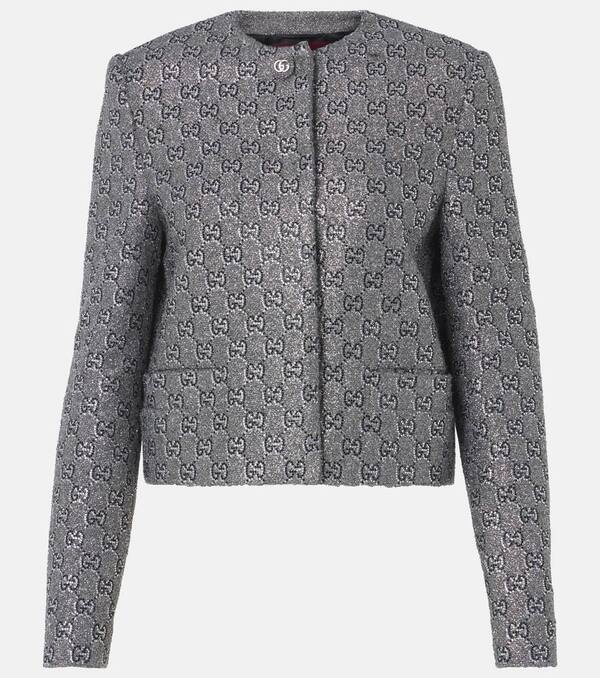  Gucci Gucci Gg Lame Blazer 