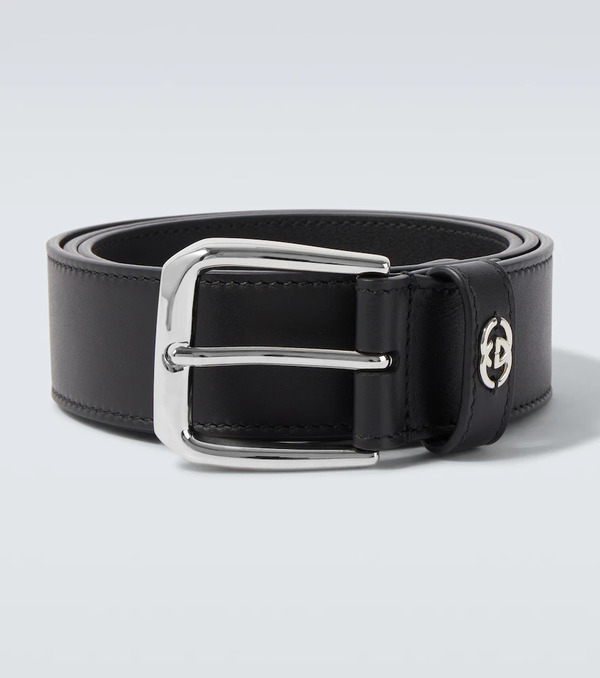  Gucci Gucci Gg Leather Belt 