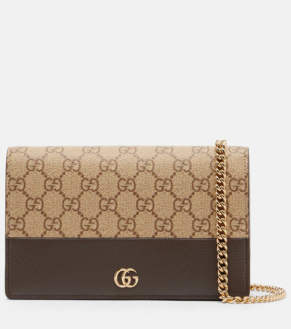  Gucci Gucci Gg Marmont Canvas Wallet On Chain 