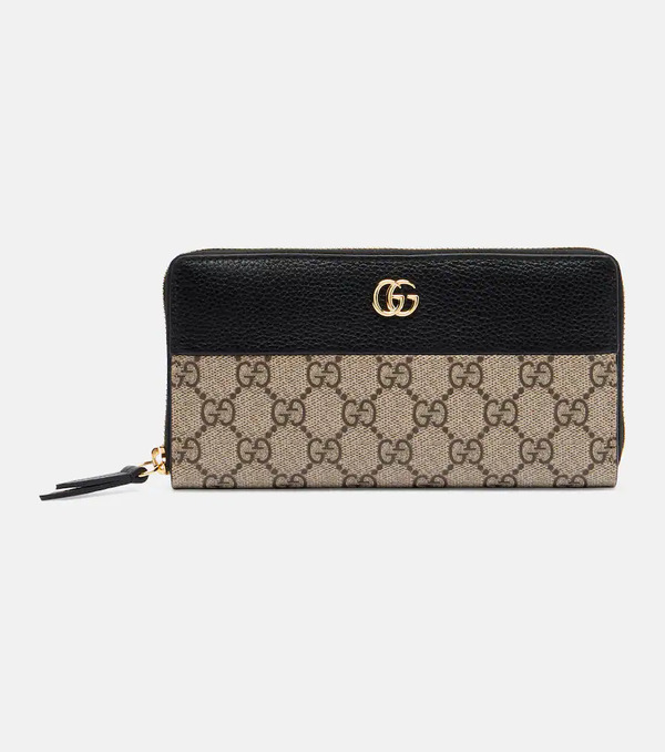  Gucci Gucci Gg Marmont Leather-trimmed Wallet 