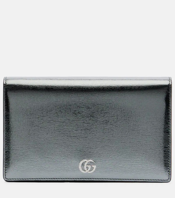  Gucci Gucci Gg Marmont Leather Wallet On Chain 