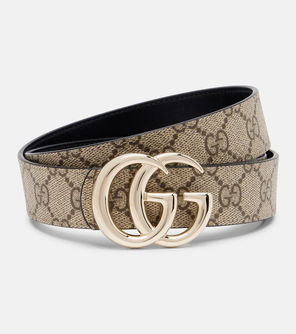  Gucci Gucci Gg Reversible Leather Belt 