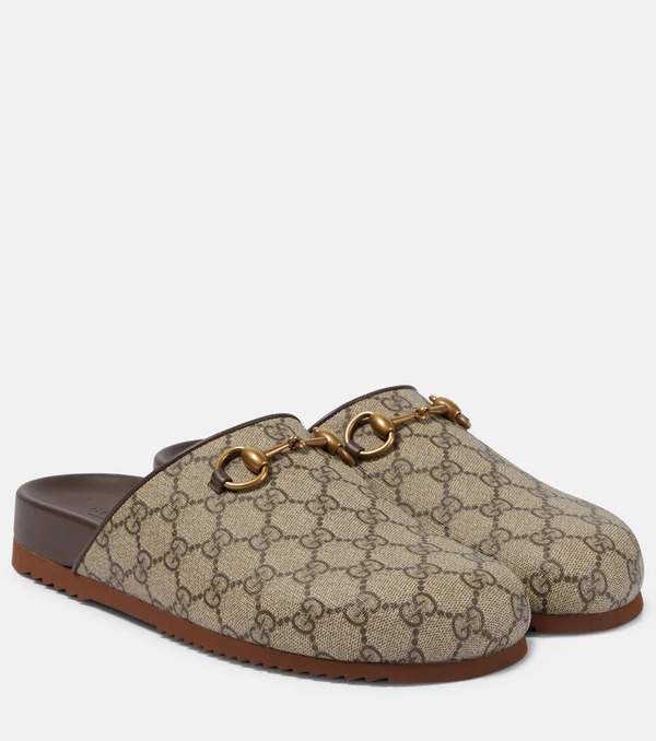  Gucci Gucci Gg Supreme Horsebit Mules 