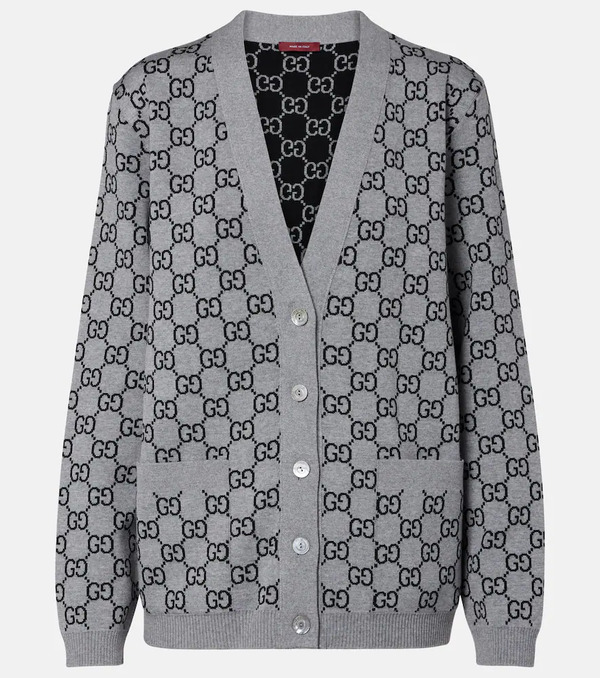  Gucci Gucci Gg Wool-blend Cardigan 