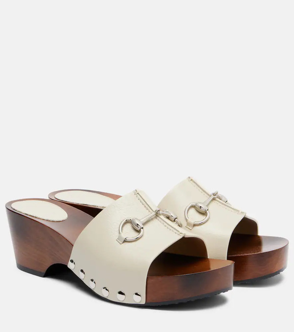  Gucci Gucci Horsebit Leather Clogs 