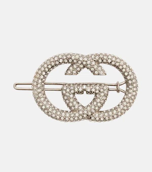  Gucci Gucci Interlocking G Embellished Barrette 