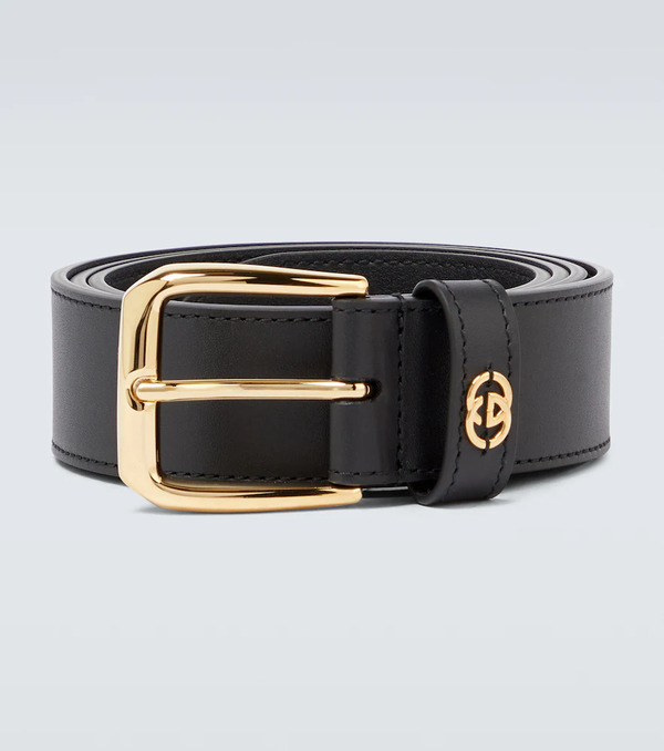  Gucci Gucci Interlocking G Leather Belt 