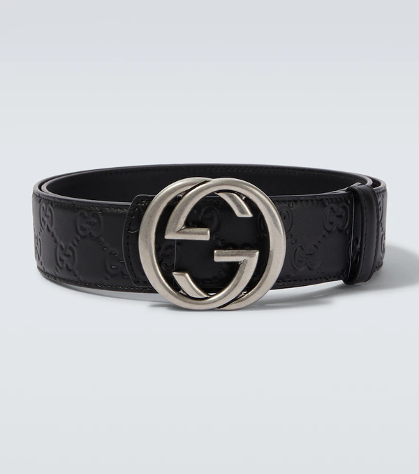  Gucci Gucci Interlocking G Reversible Leather Belt 