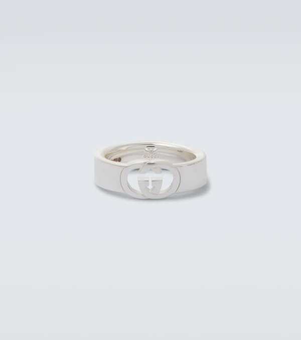  Gucci Gucci Interlocking G Sterling Silver Ring 