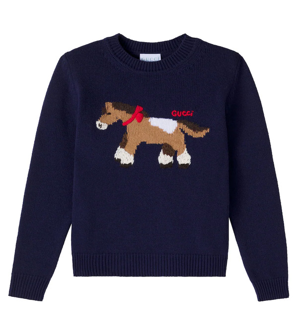  Gucci Kids Gucci Kids Intarsia Wool Sweater 