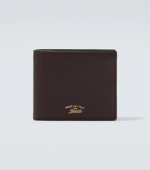  Gucci Gucci Lira Leather Bifold Wallet 