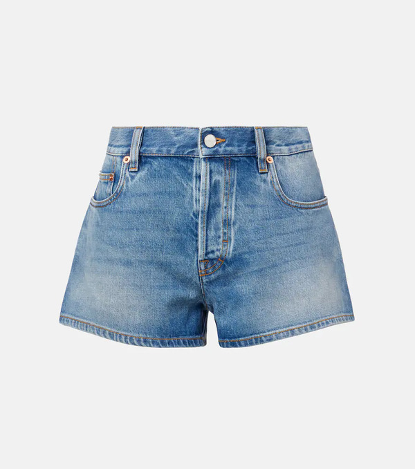  Gucci Gucci Mid-rise Denim Shorts 