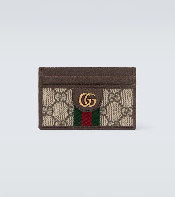  Gucci Gucci Ophidia Leather-trimmed Card Case 