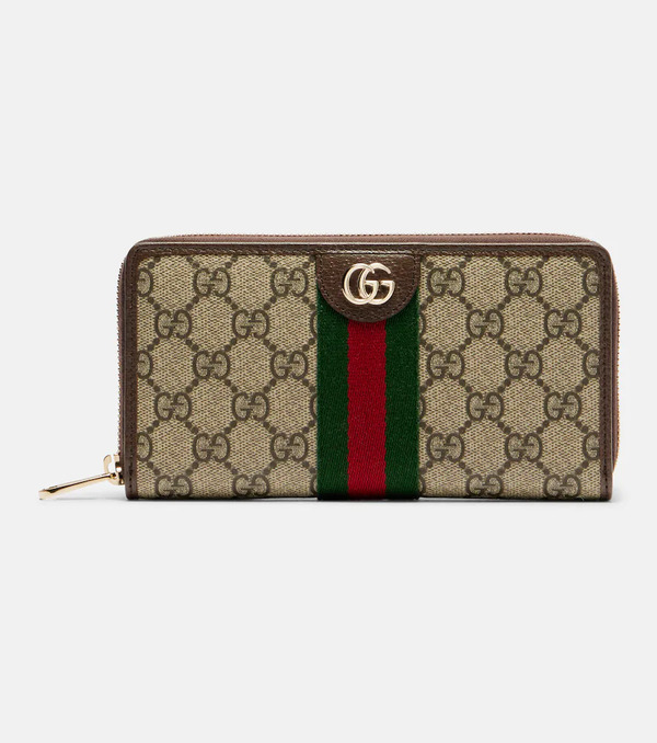  Gucci Gucci Ophidia Leather-trimmed Wallet 