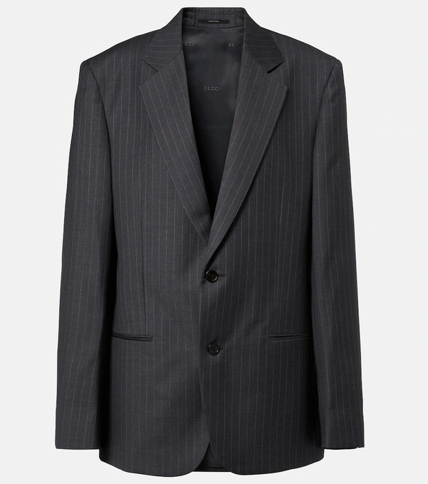  Gucci Gucci Pinstripe Wool Blazer 