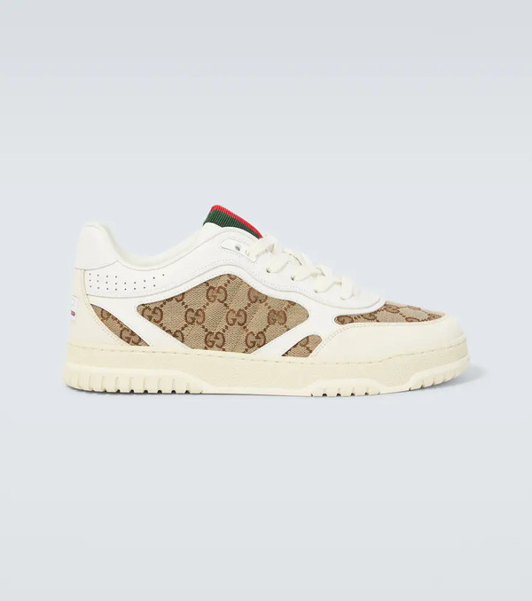  Gucci Gucci Gucci Re-web Gg Canvas Sneakers 