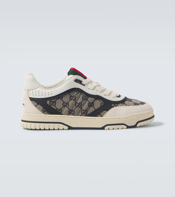 Gucci Gucci Gucci Re-web Leather Sneakers 