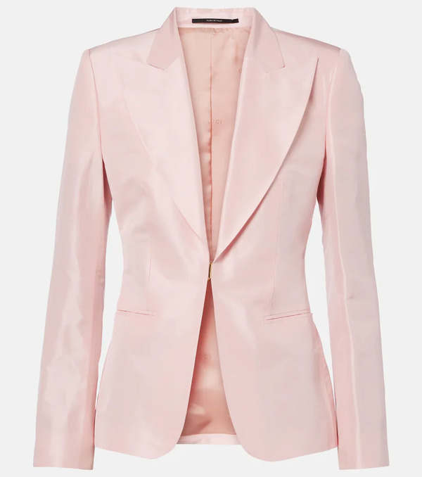  Gucci Gucci Silk Faille Blazer 