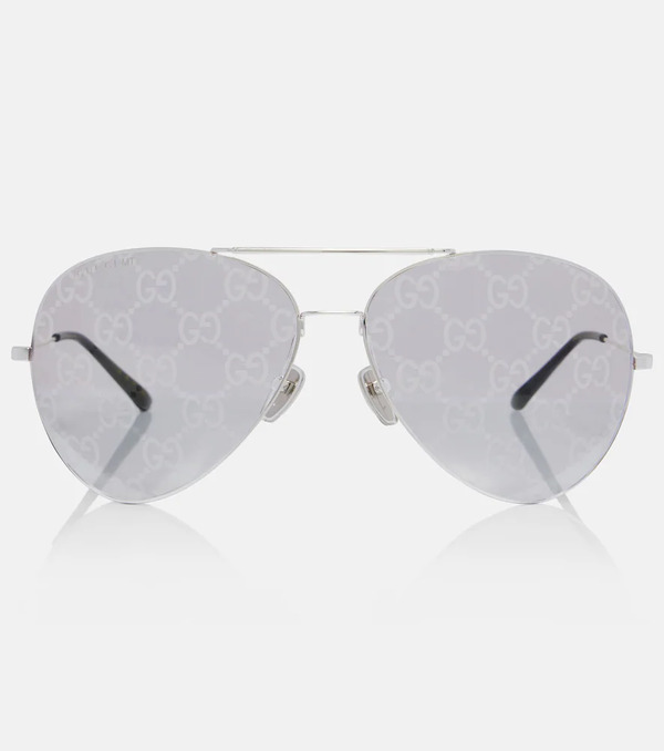  Gucci Gucci Guccissima Gg Aviator Sunglasses 