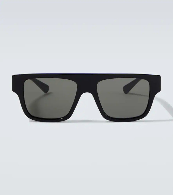  Gucci Gucci Web Stripe Flat-top Sunglasses 