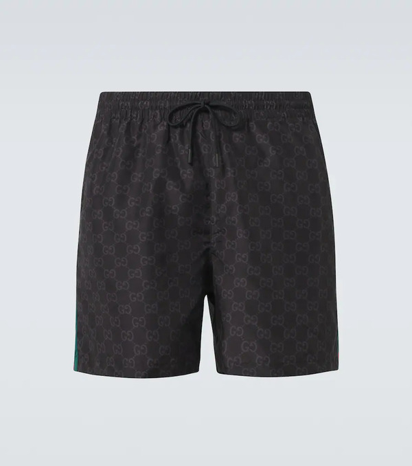  Gucci Gucci Web Stripe Gg Swim Trunks 