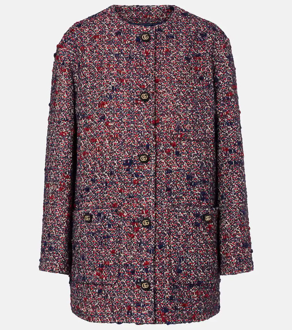  Gucci Gucci Wool-blend Tweed Jacket 
