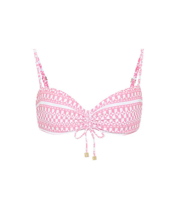  Heidi Klein Heidi Klein Buenos Aires Printed Bandeau Bikini Top 