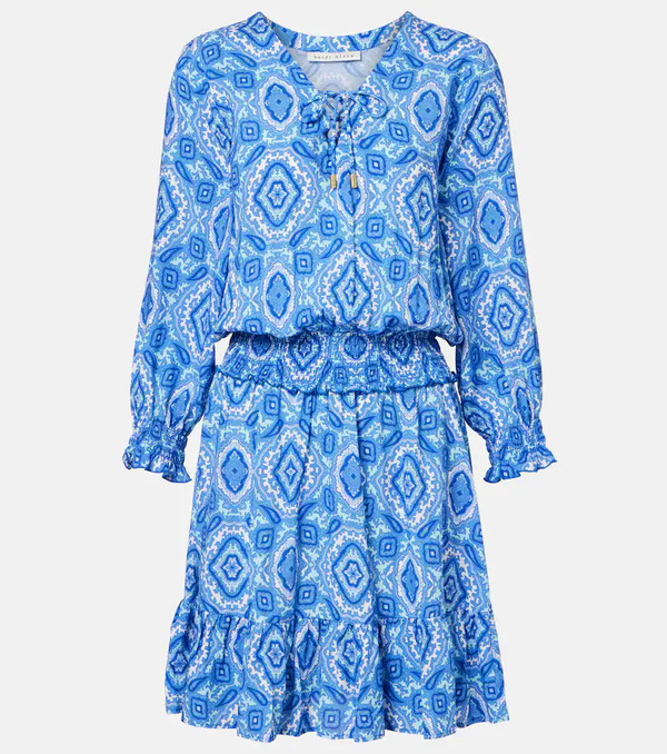  Heidi Klein Heidi Klein Mykonos Printed Smocked Minidress 