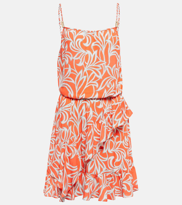  Heidi Klein Heidi Klein Printed Ruffled Minidress 