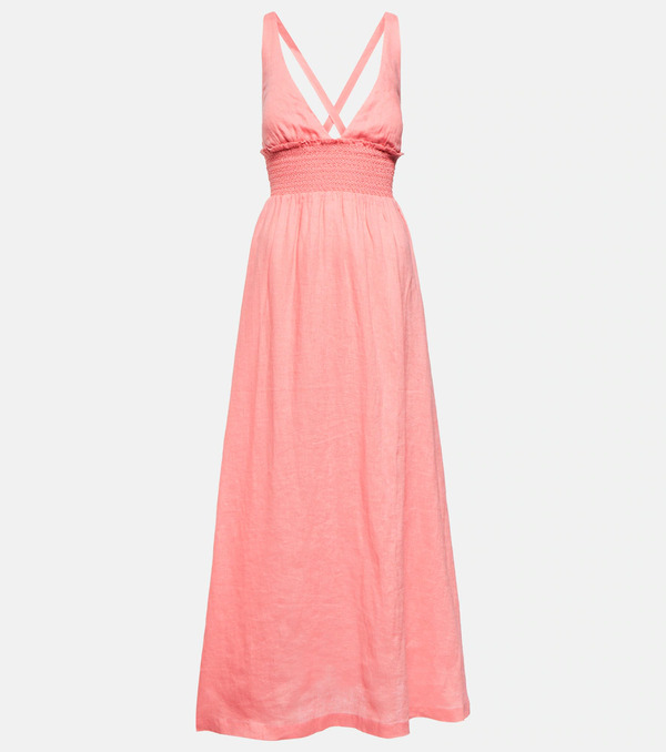  Heidi Klein Heidi Klein Rosa Polyantha Linen Maxi Dress 