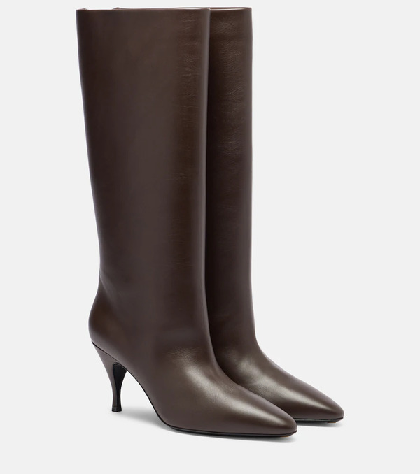  Herbert Levine Herbert Levine Silhouette 80 Leather Knee-high Boots 