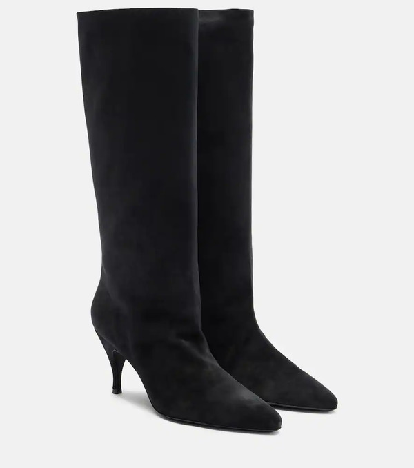  Herbert Levine Herbert Levine Silhouette Suede Knee-high Boots 