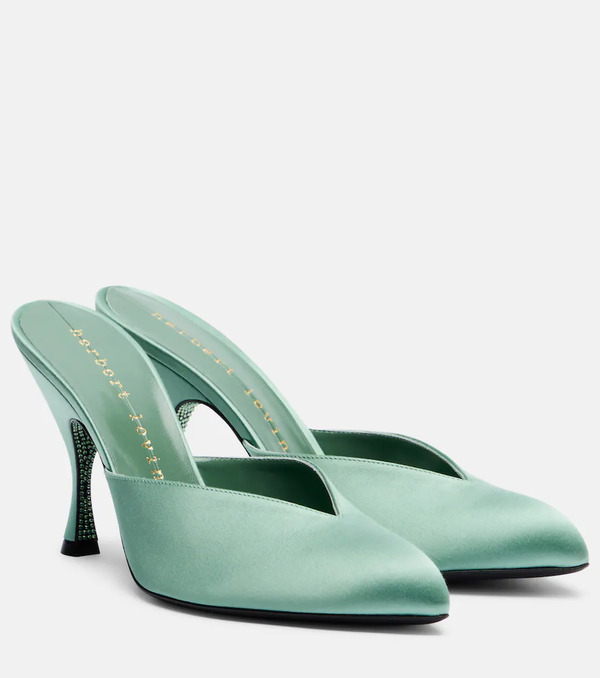  Herbert Levine Herbert Levine Sitting Pretty 95 Satin Mules 