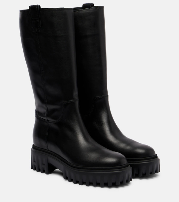  Hogan Hogan H700 Leather Mid-calf Boots 