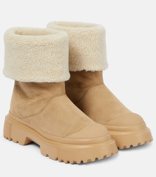  Hogan Hogan H619 Suede Ankle Boots 