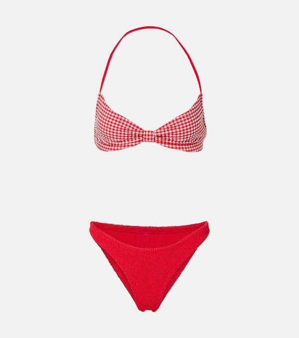  Hunza G Hunza G Kacey Checked Bikini 