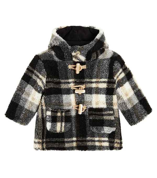  Il Gufo Il Gufo Baby Checked Duffel Coat 