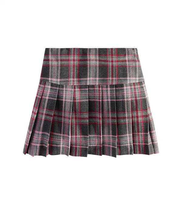  Il Gufo Il Gufo Checked Skirt 