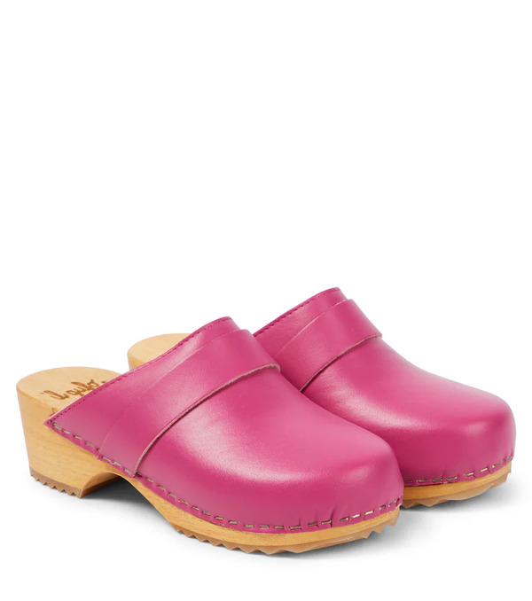  Il Gufo Il Gufo Leather Clogs 